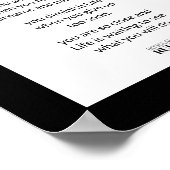 Geschäftsmotivation Rosa Blauer Glitzer und Schwar Poster (Ecke)