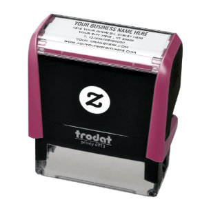 Geschäftsname Adresse Professioneller Stempel Beis