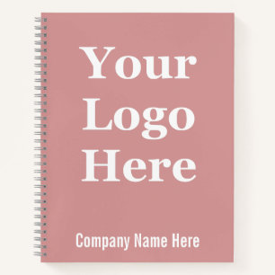Geschäftsname Dusty Pink Ihr Logo Hier Vorlage Notizblock