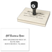 Geschäftsname Einfache benutzerdefinierte Rücksend Gummistempel (Stempel)