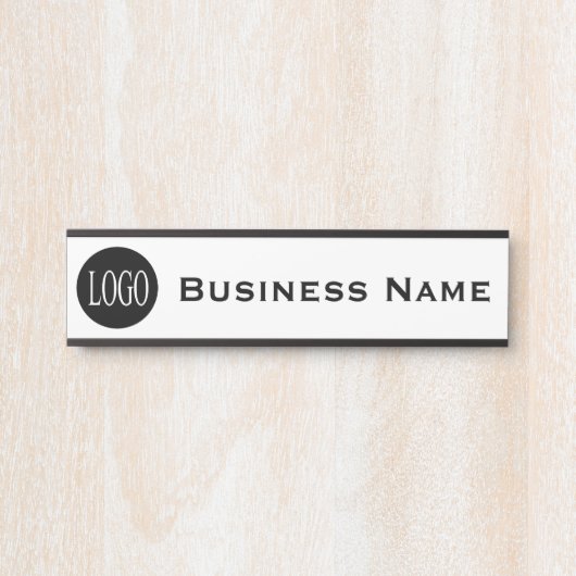 Geschäftsname Firmensitz Tür-Zeichen B&W Türschild (Vorderseite )