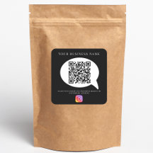 Geschäftsname QR-Code Social Media Instagram schwa