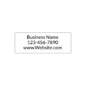 Geschäftsname Telefonnummer Website Textvorlage Permastempel (Design)