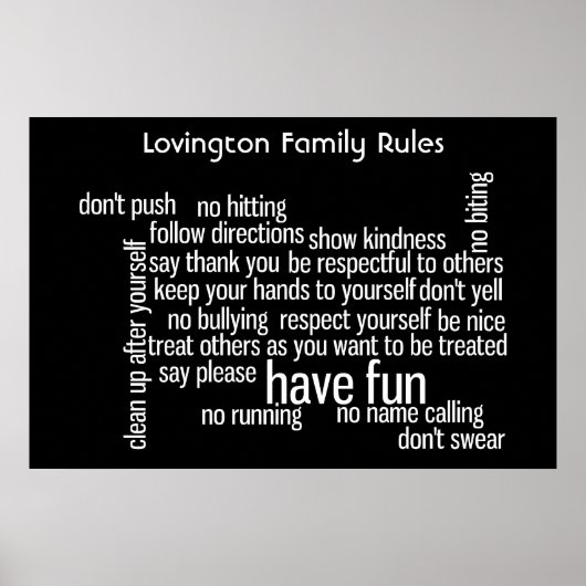 Geschäftsordnung des Parlaments Poster (Vorne)