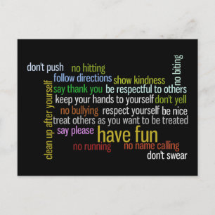 Geschäftsordnung des Parlaments Postkarte