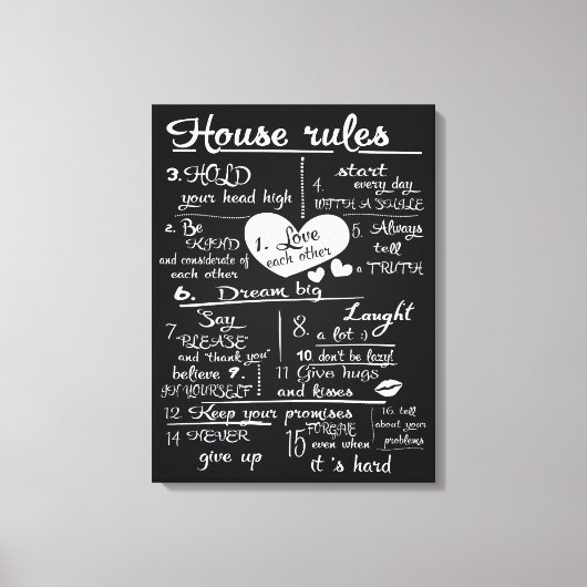 Geschäftsordnung Leinwanddruck (Vorderseite)