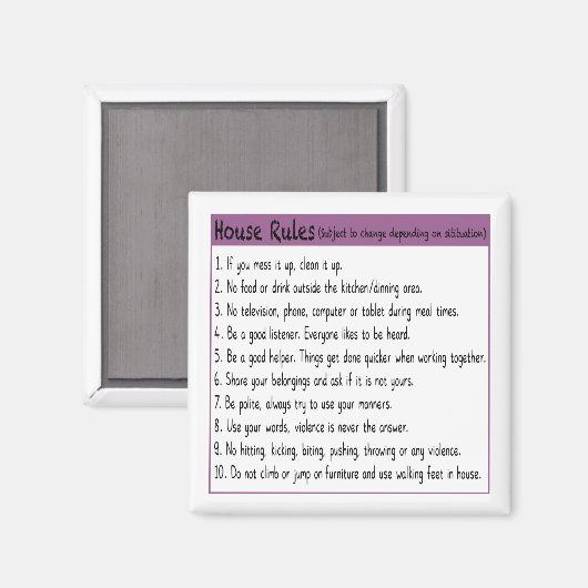 Geschäftsordnung Magnet (Vorderseite/Rückseite)