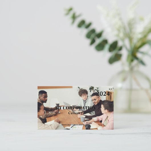 Geschäftsplan 2024 visitenkarte (Stehend Vorderseite)