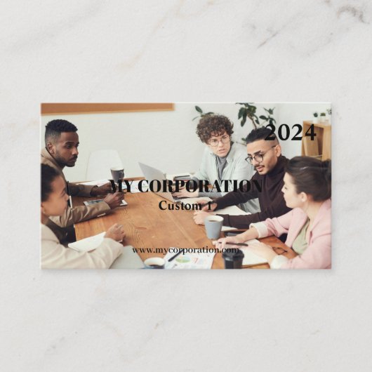 Geschäftsplan 2024 visitenkarte (Vorderseite)