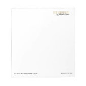 Geschäftsplanung mit Markenbezeichnung Notizblock (Vorderseite)