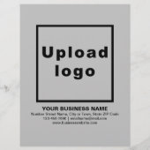 Geschäftsprodukte oder -dienstleistungen auf graue flyer (Hinten)