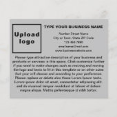 Geschäftsprodukte oder -dienstleistungen auf graue flyer (Vorne)