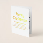 Geschäftsprodukte oder Dienstleistungen zu Weihnac Folienkarte (Vorderseite)