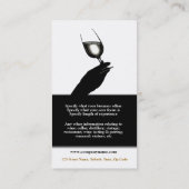 Geschäftsprofil Winemaker Sommelierwein Visitenkarte (Rückseite)