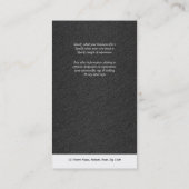 Geschäftsprofileigentums-Bauentwicklung Visitenkarte (Rückseite)