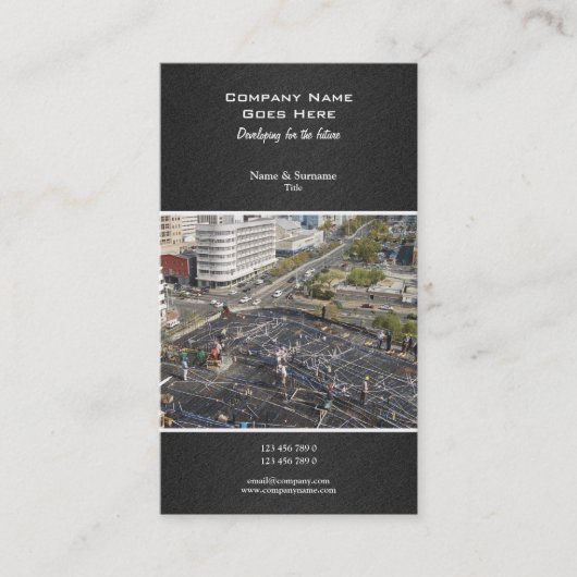 Geschäftsprofileigentums-Bauentwicklung Visitenkarte (Vorderseite)