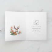 Geschäftsruder Blumenkonzernlogo Feiertagskarte (Innenseite)