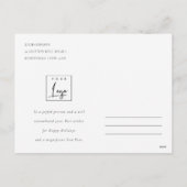 Geschäftsruder Blumenkonzernlogo Feiertagspostkarte (Rückseite)