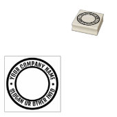 Geschäftsrundlogo Individueller Stempel aus Gummi (Stempel)
