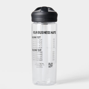 Geschäftsservice-Produkte Preisliste Menükarte Trinkflasche