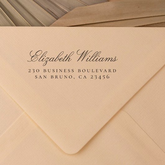 Geschäftsstelle | INDIVIDUELLE NAME RÜCKSENDEADRES Gummistempel