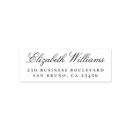 Geschäftsstelle | INDIVIDUELLE NAME RÜCKSENDEADRES Permastempel (Design)