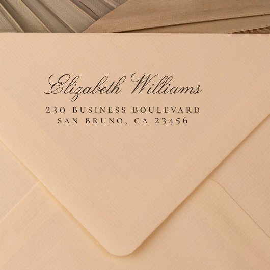 Geschäftsstelle | INDIVIDUELLE NAME RÜCKSENDEADRES Permastempel