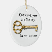 Geschäftsstelle Mitarbeiterbewertung Vielen Dank Keramik Ornament (Rechts)