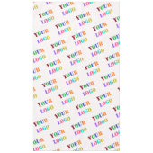 Geschäftstabelle für Firmenlogo anpassen Tischdecke (Vorderseite)