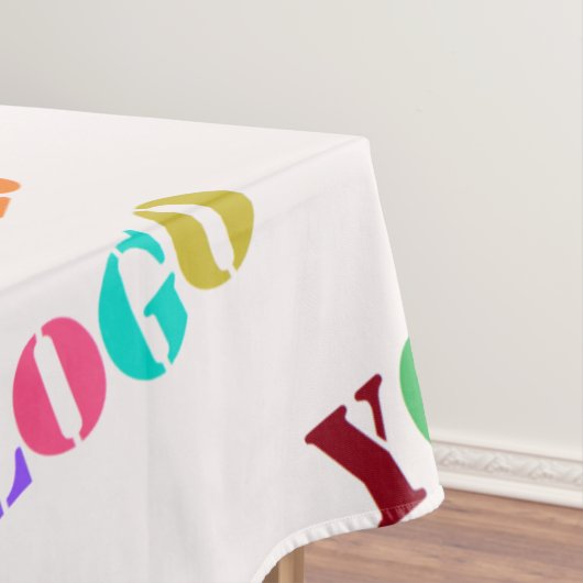 Geschäftstabelle für Firmenlogo anpassen Tischdecke (Beispiel)