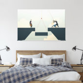 Geschäftsteam Leinwanddruck (Insitu (Schlafzimmer))