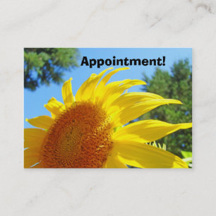 Geschäftstermin-Erinnerungskarten Sonnenblumen Terminkarte