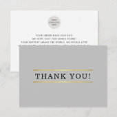 GESCHÄFTSTHANK IHNEN MÖGLICHKEIT DER EINFÜGUNG DER DANKESKARTE (Vorne/Hinten)