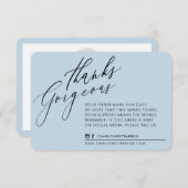 GESCHÄFTSTHANK IHNEN schicke Kalligraphie Ente Ei Dankeskarte (Vorne/Hinten)