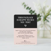 GESCHÄFTSTHANKE DANK minimalistisch modernen rot-r Dankeskarte (Stehend Vorderseite)