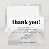 GESCHÄFTSTHANKS MODERNES LOGO DANKESKARTE (Vorne/Hinten)