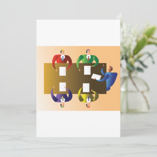 Geschäftstreffen Einladung (Stehend Vorderseite)