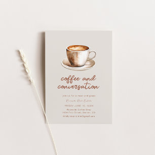 Geschäftstreffen für Kaffee und Konversation Einla Einladung