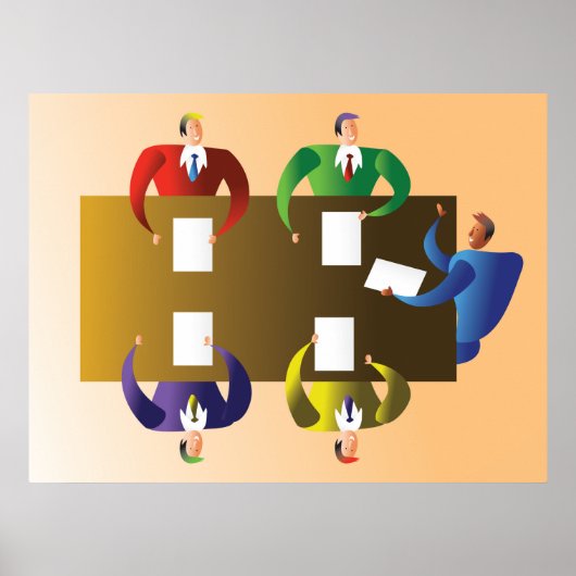 Geschäftstreffen Poster (Vorne)