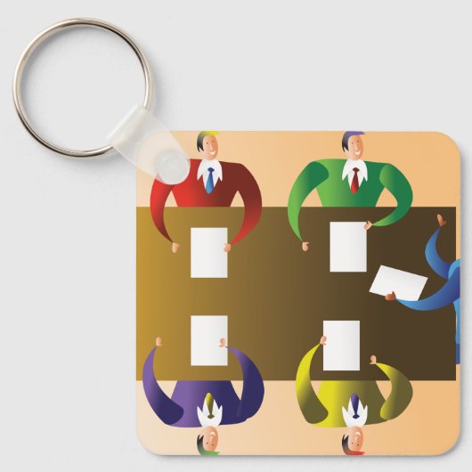 Geschäftstreffen Schlüsselanhänger (Vorderseite)