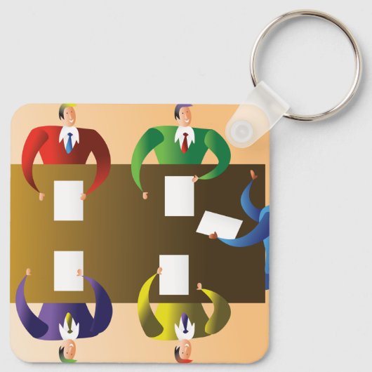 Geschäftstreffen Schlüsselanhänger (Rückseite)