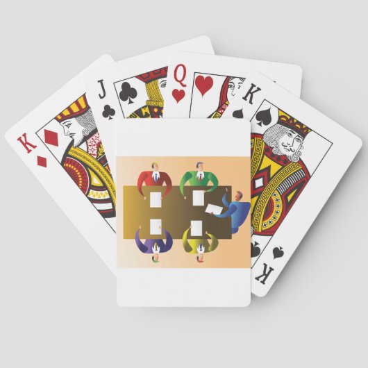 Geschäftstreffen Spielkarten (Rückseite)