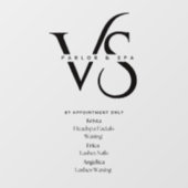 Geschäftstürfolie Fensteraufkleber (Blatt)