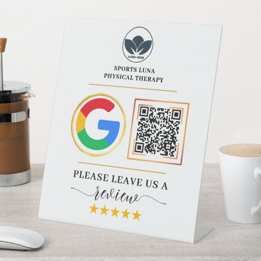 Geschäftsüberprüfungszeichen - Benutzerdefinierter Sockelschild (In Situ)