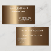 Geschäftsübliche Größe und Farben, Visitenkarte (Vorne/Hinten)