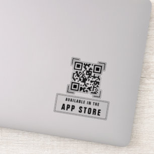 Geschäftsunternehmen   App-Download-QR-Code-Scan Aufkleber