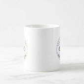 Geschäftsunternehmenslogo, Name und Slogan Kaffeetasse (Mittel)