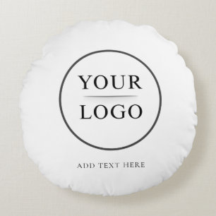 Geschäftsunternehmensmarken-Logo-Text Promotional Rundes Kissen