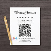 Geschäftsunterschrift Script QR Code Werbeaktion Flyer