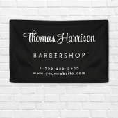 Geschäftsunterschrift Skript schwarze Werbung Banner